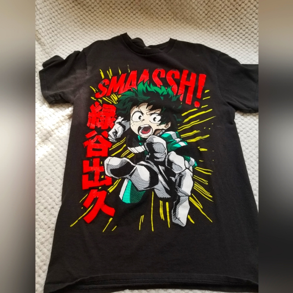 Black My Hero Academia Deku Shirt